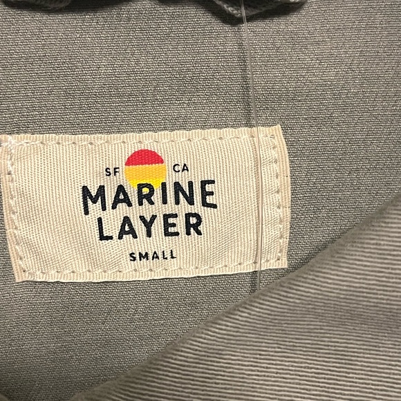 Marine Layer Freya Boxy Utility chore Jacket Sage Green Size Small S - Picture 6 of 12